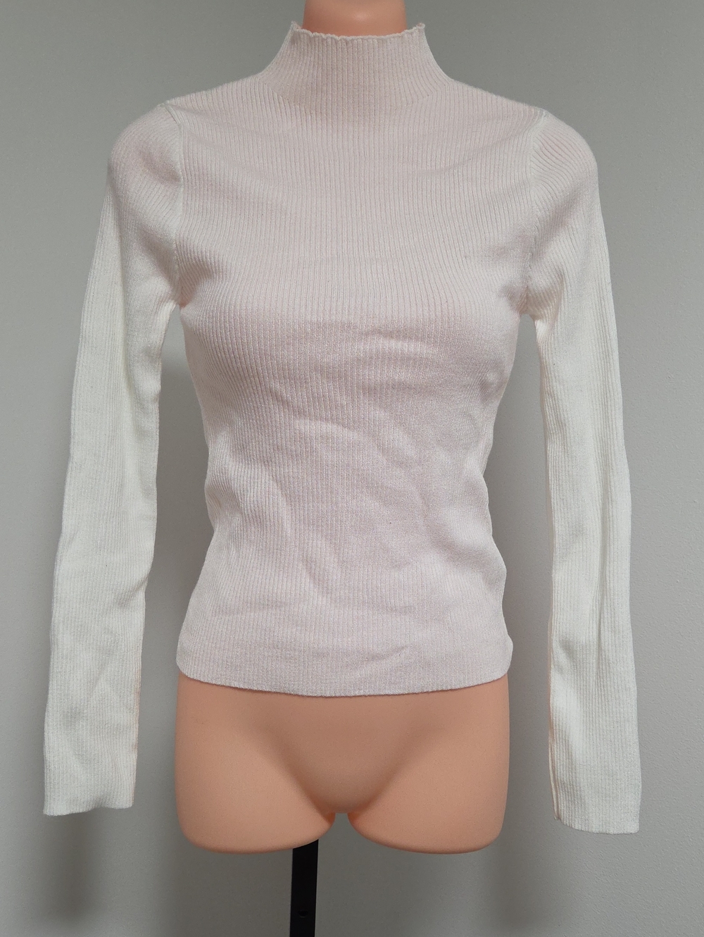 SHEIN Ribbed Mock Sweater